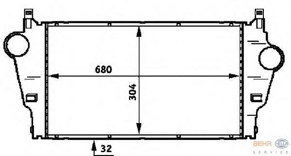 Интеркулер BEHR HELLA SERVICE 8ML 376 723-291