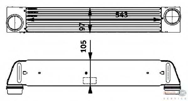 Интеркулер BEHR HELLA SERVICE 8ML 376 723-501