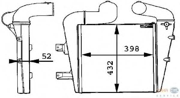 Интеркулер BEHR HELLA SERVICE 8ML 376 723-611