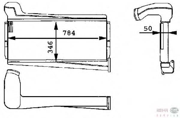 Интеркулер BEHR HELLA SERVICE 8ML 376 723-631