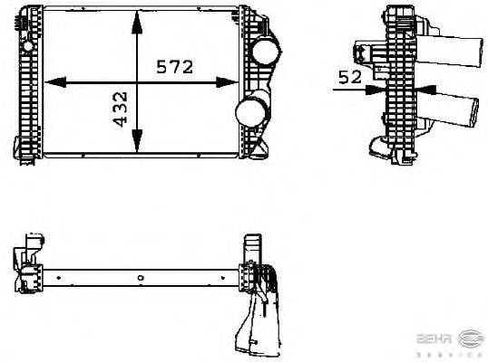 Интеркулер BEHR HELLA SERVICE 8ML 376 723-791