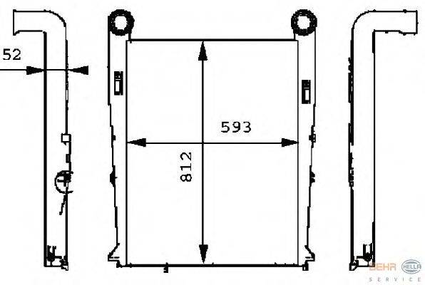 Интеркулер BEHR HELLA SERVICE 8ML 376 724-071