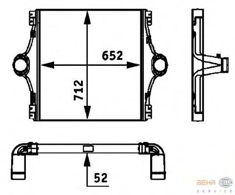 Интеркулер BEHR HELLA SERVICE 8ML 376 724-101