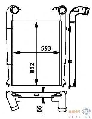 Интеркулер BEHR HELLA SERVICE 8ML 376 724-241