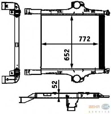 Интеркулер BEHR HELLA SERVICE 8ML 376 724-271