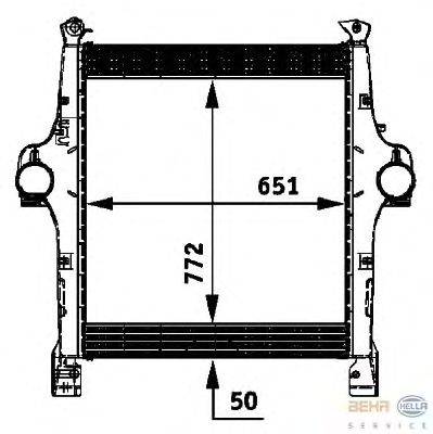 Интеркулер BEHR HELLA SERVICE 8ML 376 724-301