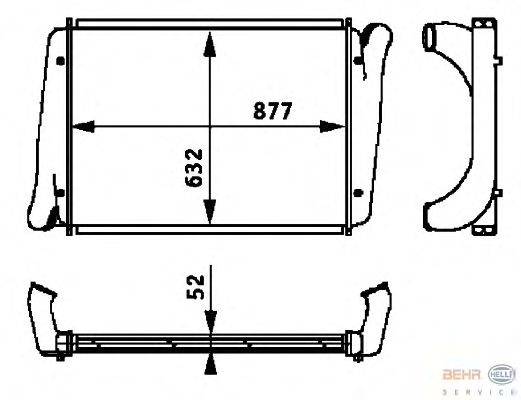 Интеркулер BEHR HELLA SERVICE 8ML 376 724-341