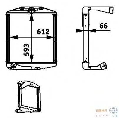 Интеркулер BEHR HELLA SERVICE 8ML 376 724-421