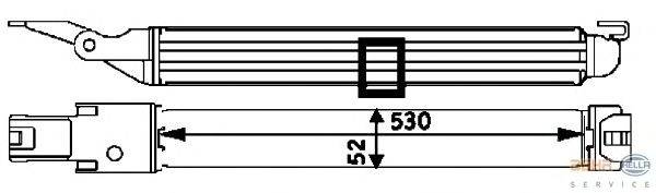 масляный радиатор, двигательное масло BEHR HELLA SERVICE 8MO 376 725-451
