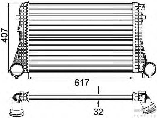 Интеркулер BEHR HELLA SERVICE 8ML 376 746-111