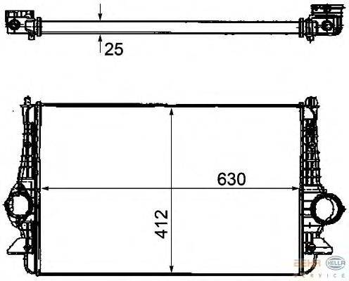 Интеркулер BEHR HELLA SERVICE 8ML 376 746-571