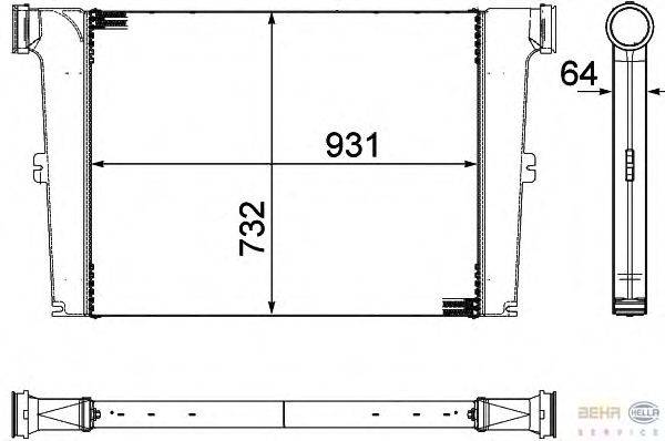 Интеркулер BEHR HELLA SERVICE 8ML 376 755-451
