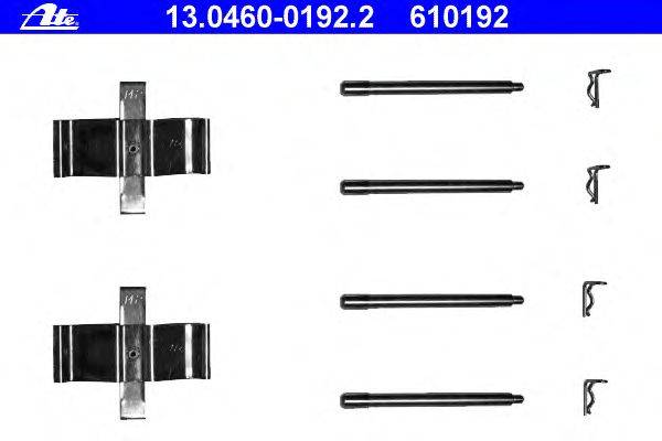 Комплектующие, колодки дискового тормоза ATE 13.0460-0192.2