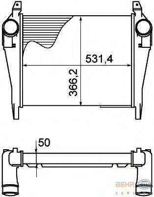 Интеркулер BEHR HELLA SERVICE 8ML 376 758-141