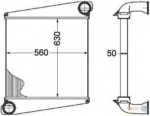 Интеркулер BEHR HELLA SERVICE 8ML 376 758-191