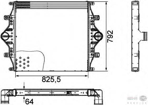 Интеркулер BEHR HELLA SERVICE 8ML 376 760-411