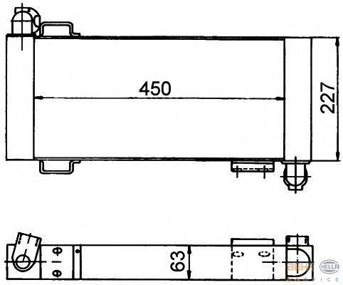 масляный радиатор, двигательное масло BEHR HELLA SERVICE 8MO 376 765-301