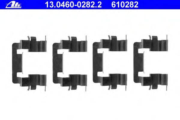 Комплектующие, колодки дискового тормоза ATE 13.0460-0282.2