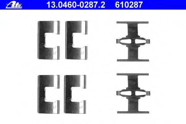Комплектующие, колодки дискового тормоза ATE 13046002872