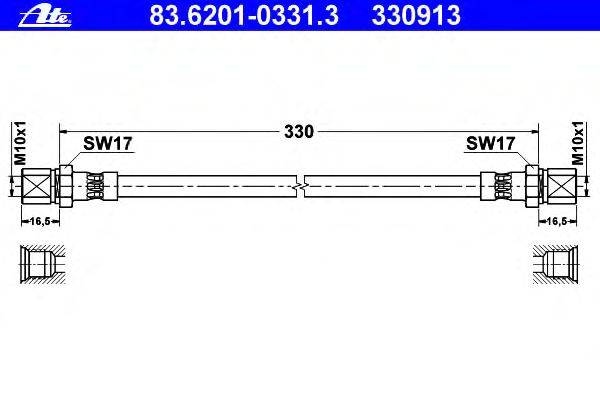 Тормозной шланг ATE 330913