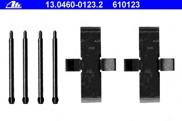 Комплектующие, колодки дискового тормоза ATE 13.0460-0123.2