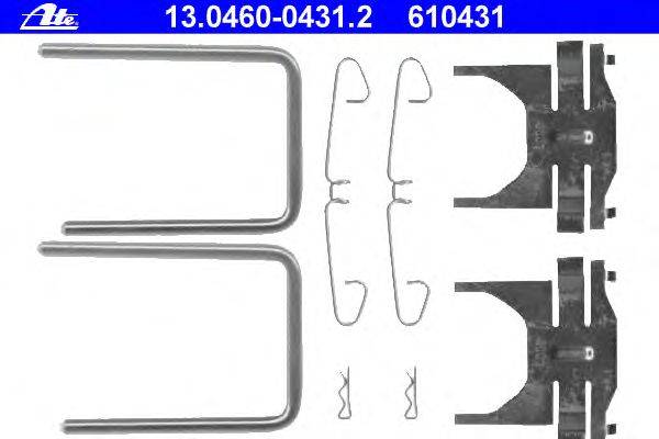 Комплектующие, колодки дискового тормоза ATE 13.0460-0431.2