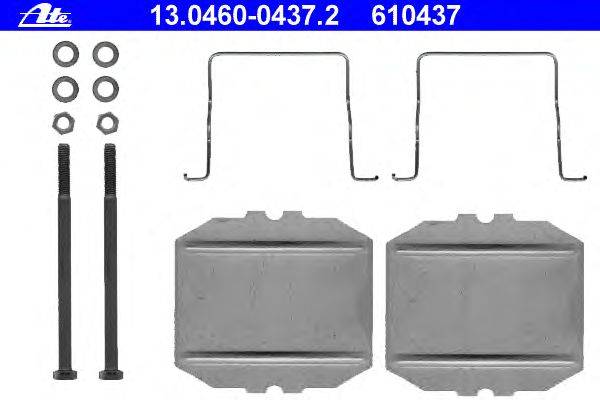 Комплектующие, колодки дискового тормоза ATE 13.0460-0437.2