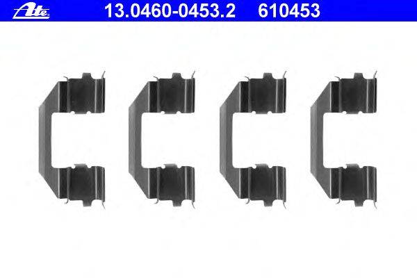 Комплектующие, колодки дискового тормоза ATE 13.0460-0453.2