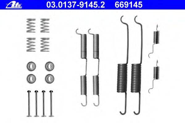 Комплектующие, тормозная колодка ATE 03.0137-9145.2