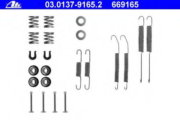 Комплектующие, тормозная колодка ATE 03.0137-9165.2