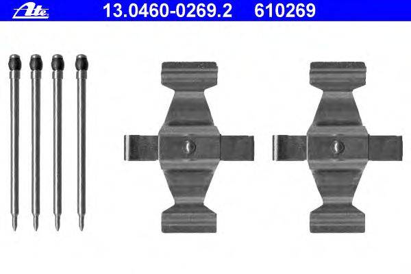 Комплектующие, колодки дискового тормоза ATE 13046002692