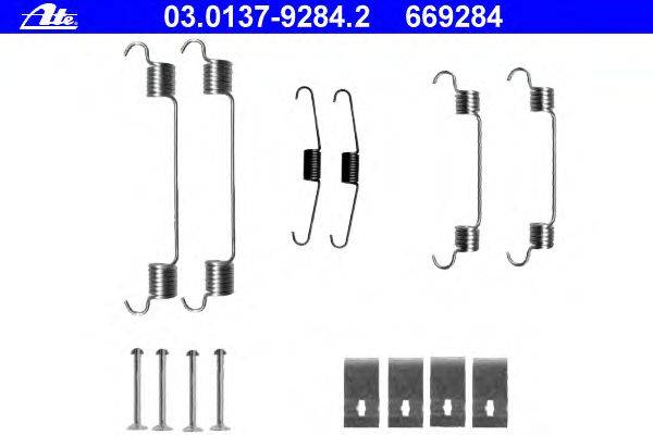 Комплектующие, тормозная колодка ATE 03.0137-9284.2