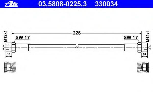 Шланг сцепления ATE 330034