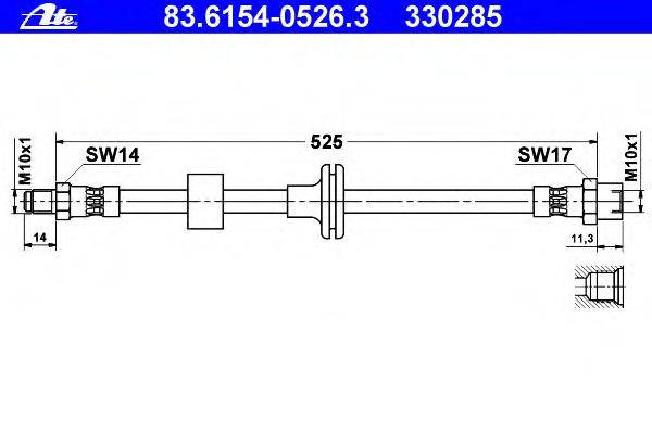 Тормозной шланг ATE 330285