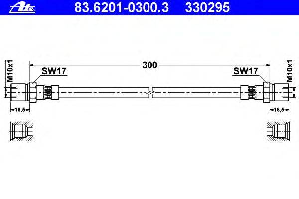 Тормозной шланг ATE 330295