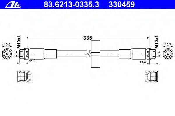 Тормозной шланг ATE 330459