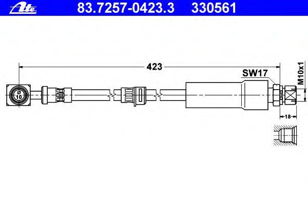 Тормозной шланг ATE 330561