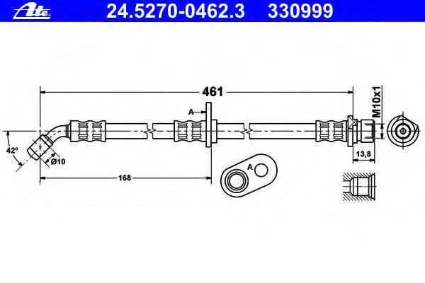 Тормозной шланг ATE 330999