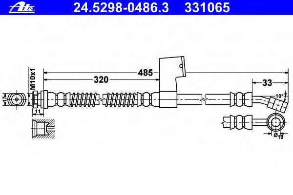 Тормозной шланг ATE 331065