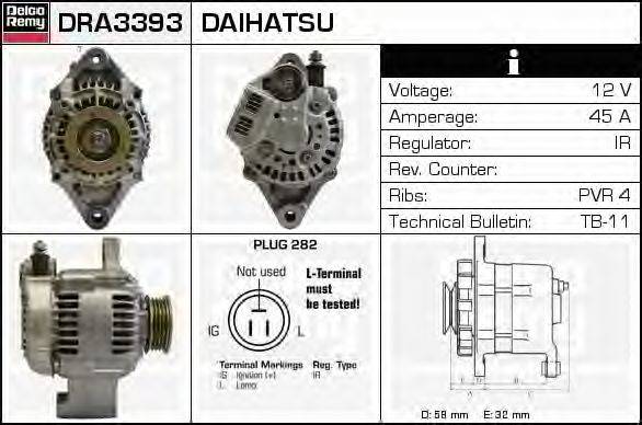 Генератор DELCO REMY DRA3393