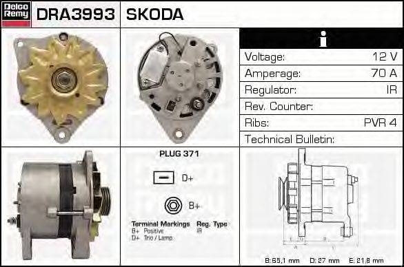 Генератор DELCO REMY DRA3993