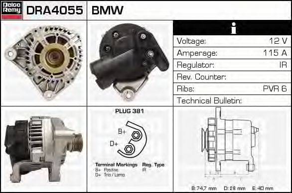 Генератор DELCO REMY DRA4055