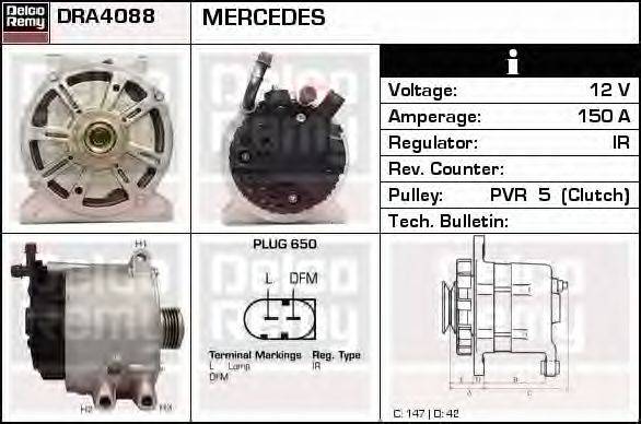 Генератор DELCO REMY DRA4088