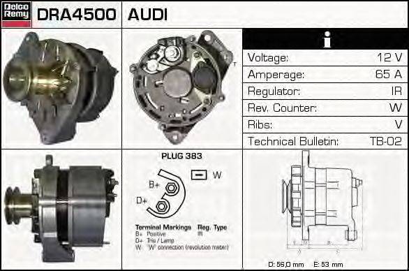 Генератор DELCO REMY DRA4500