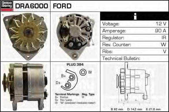 Генератор DELCO REMY DRA6000