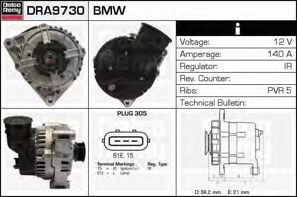 Генератор DELCO REMY DRA9730