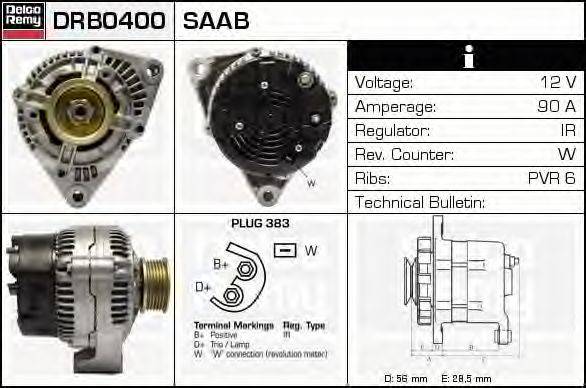 Генератор DELCO REMY DRB0400