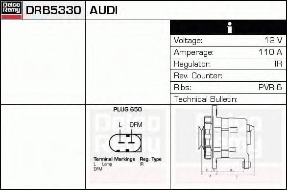 Генератор DELCO REMY DRB5330