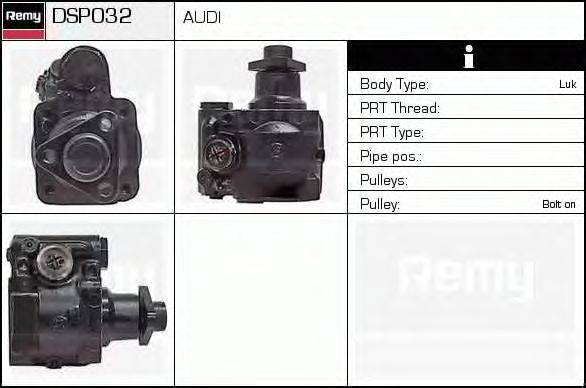 Гидравлический насос, рулевое управление DELCO REMY DSP032