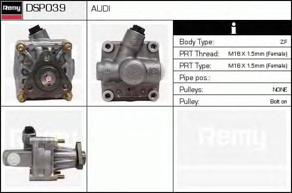 Гидравлический насос, рулевое управление DELCO REMY DSP039